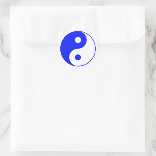 Blue Yin Yang Symbol Sticker (Tas)