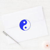 Blue Yin Yang Symbol Sticker (Envelop)