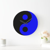 Blue Yin Yang Wall klok (Huis)