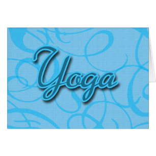 Blue Yoga Flourish Design