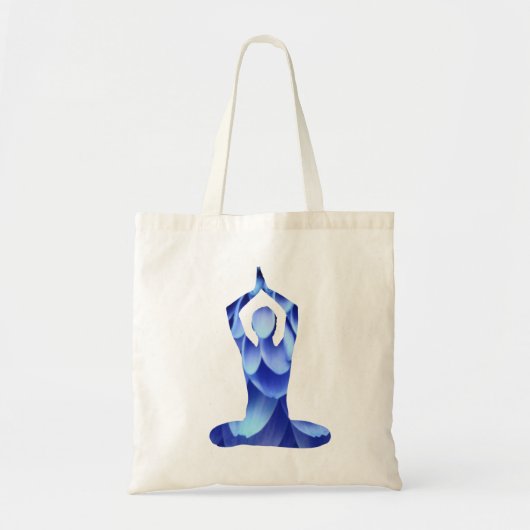 Blue Yoga Tote Bag (Voorkant)