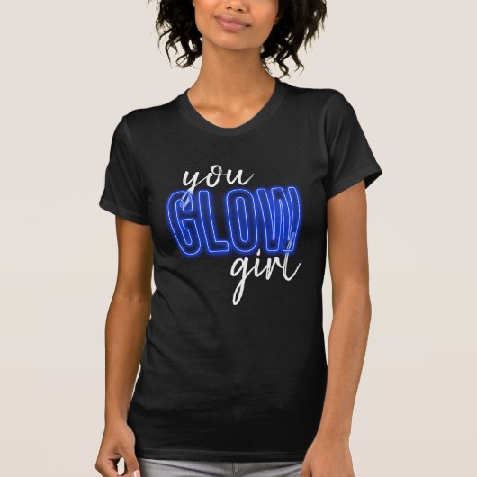 Blue You Glow Girl Jersey Shirt (Voorkant)