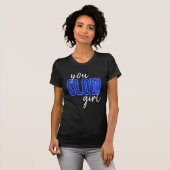 Blue You Glow Girl Jersey Shirt (Voorkant volledig)