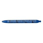 Blue Zebra Animal Print Pen (Voorkant)