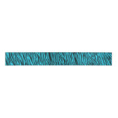 Blue Zebra Animal Print Ribbon Grosgrain Lint (Voorkant)