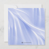 Blue Zebra Baby Shower Uitnodigingen (Achterkant)