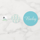 Blue Zebra Baby Table Confetti (Voorkanten)