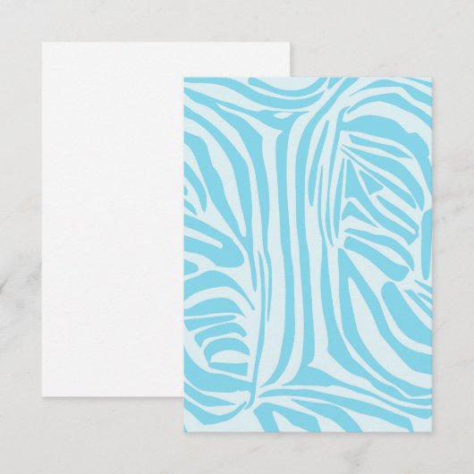 Blue Zebra Pattern (Voorkant / Achterkant)