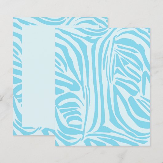 Blue Zebra Pattern (Voorkant / Achterkant)