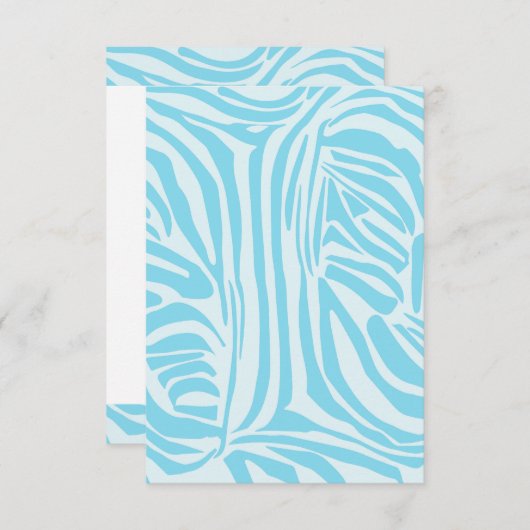 Blue Zebra Pattern (Voorkant / Achterkant)