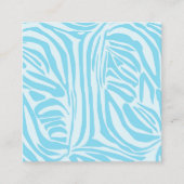 Blue Zebra Pattern Afsprakenkaartje (Voorkant)