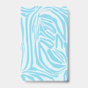 Blue Zebra Pattern Badge