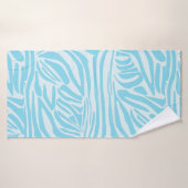 Blue Zebra Pattern Badhanddoek (Badhanddoek)