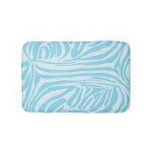 Blue Zebra Pattern Badmat (Voorkant)