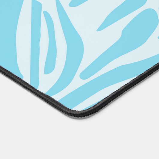 Blue Zebra Pattern Bureaumat (Hoek)