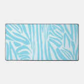 Blue Zebra Pattern Bureaumat (Voorkant)