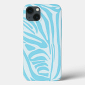 Blue Zebra Pattern Case-Mate iPhone Case (Achterkant)