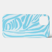 Blue Zebra Pattern Case-Mate iPhone Case (Achterkant (horizontaal))