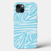 Blue Zebra Pattern Case-Mate iPhone Case (Achterkant)