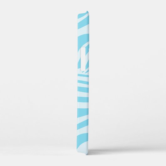 Blue Zebra Pattern Case-Mate iPhone Case (Achterkant / Rechts)