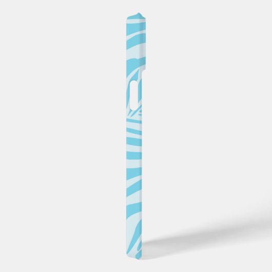 Blue Zebra Pattern Case-Mate iPhone Case (Achterkant / Rechts)
