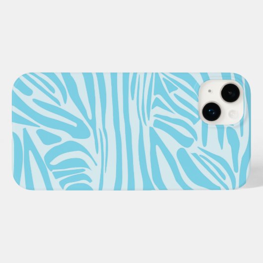 Blue Zebra Pattern Case-Mate iPhone Case (Achterkant (horizontaal))