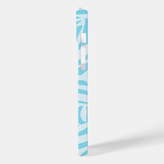 Blue Zebra Pattern Case-Mate iPhone Case (Achterkant / Links)