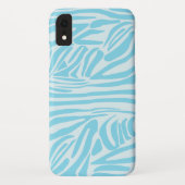 Blue Zebra Pattern Case-Mate iPhone Case (Achterkant)