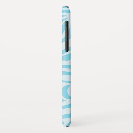 Blue Zebra Pattern Case-Mate iPhone Case (Achterkant/links)