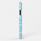 Blue Zebra Pattern Case-Mate iPhone Case (Achterkant/rechts)