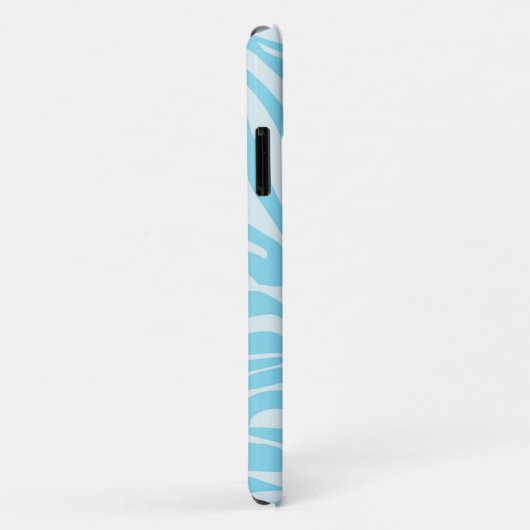 Blue Zebra Pattern Case-Mate iPhone Case (Achterkant/rechts)