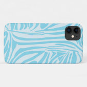 Blue Zebra Pattern Case-Mate iPhone Case (Achterkant (horizontaal))