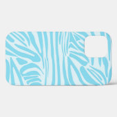 Blue Zebra Pattern Case-Mate iPhone Case (Achterkant (horizontaal))