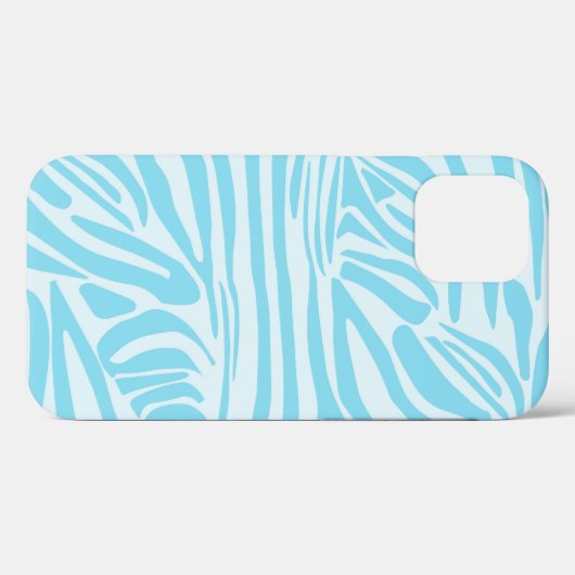 Blue Zebra Pattern Case-Mate iPhone Case (Achterkant (horizontaal))