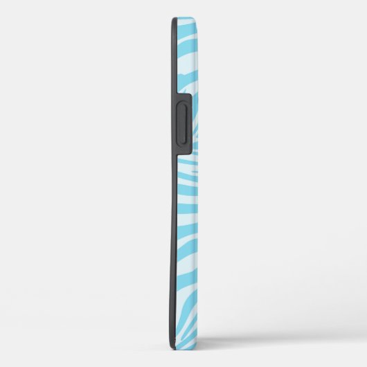 Blue Zebra Pattern Case-Mate iPhone Case (Achterkant / Rechts)