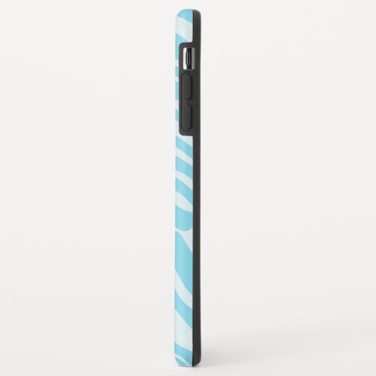 Blue Zebra Pattern Case-Mate iPhone Case (Achterkant/links)