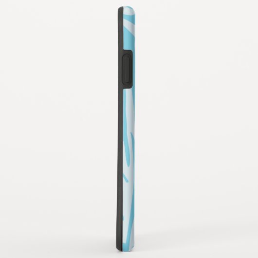 Blue Zebra Pattern Case-Mate iPhone Case (Achterkant/rechts)