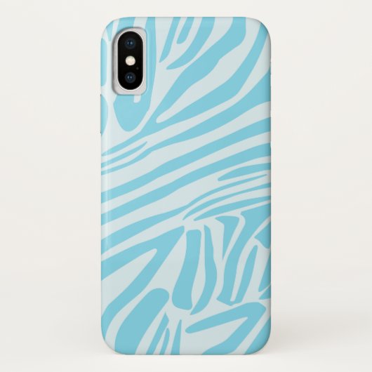 Blue Zebra Pattern Case-Mate iPhone Case (Achterkant)