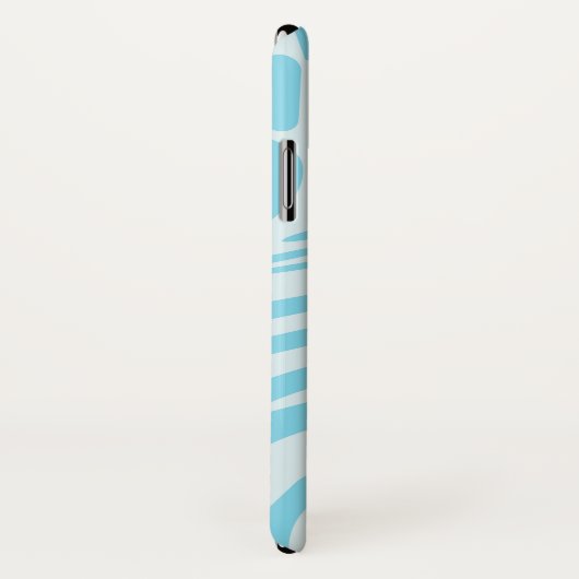 Blue Zebra Pattern Case-Mate iPhone Case (Achterkant / rechts)