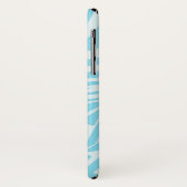 Blue Zebra Pattern Case-Mate iPhone Case (Achterkant/links)