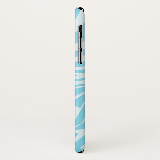 Blue Zebra Pattern Case-Mate iPhone Case (Achterkant/links)