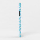 Blue Zebra Pattern Case-Mate iPhone Case (Achterkant/rechts)