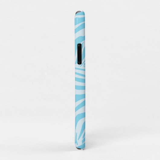 Blue Zebra Pattern Case-Mate iPhone Case (Achterkant/rechts)