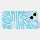 Blue Zebra Pattern Case-Mate iPhone Case (Achterkant (horizontaal))