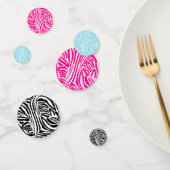 Blue Zebra Pattern Confetti (Groep)
