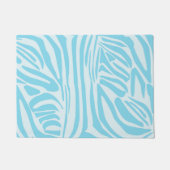 Blue Zebra Pattern Deurmat (Voorkant)