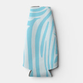 Blue Zebra Pattern Flesjeskoeler (Voorkant)