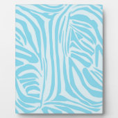 Blue Zebra Pattern Fotoplaat (Voorkant)