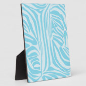 Blue Zebra Pattern Fotoplaat (Zijkant)
