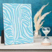 Blue Zebra Pattern Fotoplaat (Zijkant)